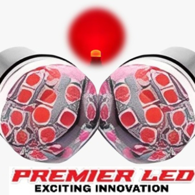 FOCO 1157 CRISTAL MINI ROJO ESTROBO