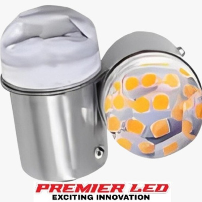 FOCO 1156 CRISTAL MINI AMBAR ESTROBO